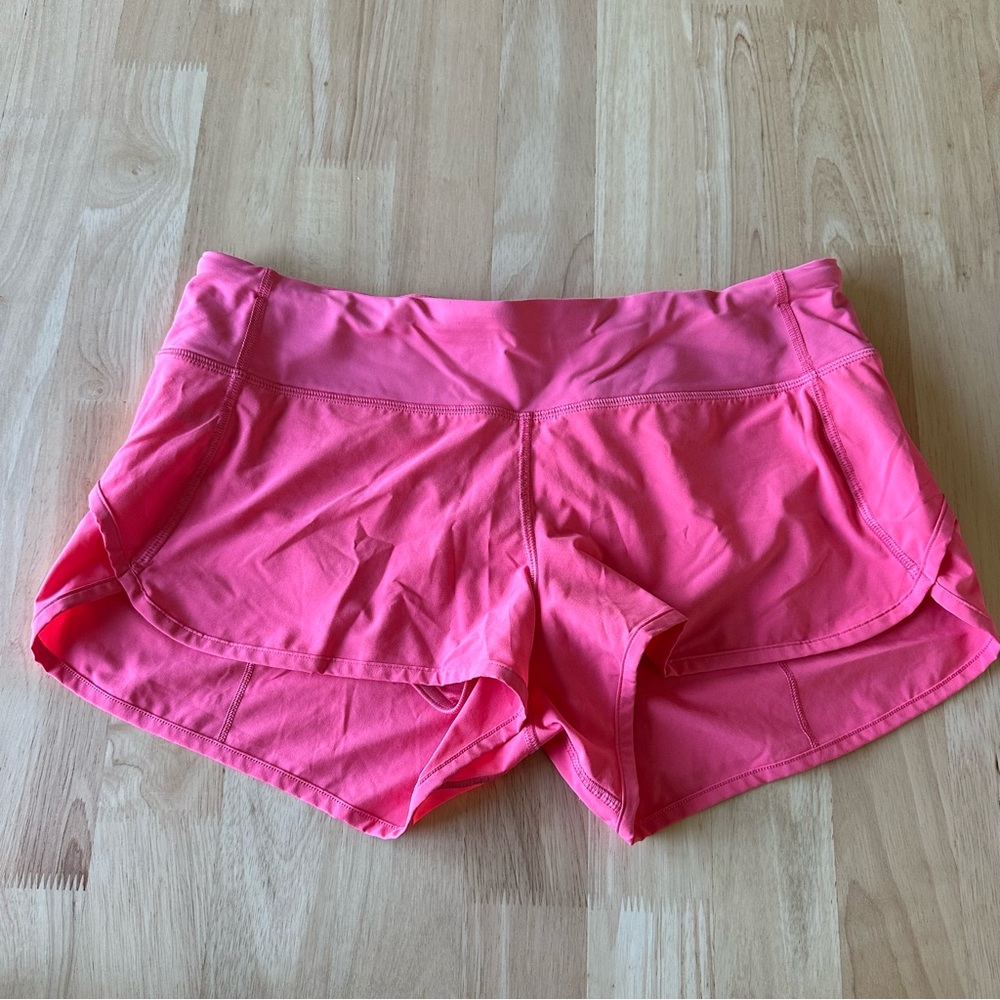 Lululemon Coral Speed Up Shorts